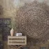 Vintage Bronz Mandala ve Kare Desenli Duvar Kağıdı