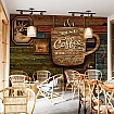 Rustik Kafe Duvar Kağıdı Rustik Kafe Duvar Kağıdı farklı görünümü