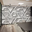 Modern Geometrik Desenli Gri ve Siyah 3D Duvar Kağıdı Modern Geometrik Desenli Gri ve Siyah 3D Duvar Kağıdı detay görünümü