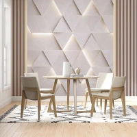 Modern Geometrik Üçgenler 3D Duvar Kağıdı