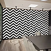 Siyah Beyaz Zigzag Desenli Duvar Kağıdı Siyah Beyaz Zigzag Desenli Duvar Kağıdı detay görünümü