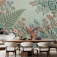Pastel Botanik Duvar Kağıdı 