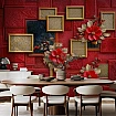 Kadife Paneller & Altın Çiçekler – Luxury Floral Art Duvar Kağıdı Kadife Paneller & Altın Çiçekler – Luxury Floral Art Duvar Kağıdı alternatif görünümü