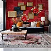 Kadife Paneller & Altın Çiçekler – Luxury Floral Art Duvar Kağıdı Kadife Paneller & Altın Çiçekler – Luxury Floral Art Duvar Kağıdı farklı görünümü