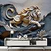 Aslan 3D Rölyef Dijital Baskı Duvar Kağıdı Aslan 3D Rölyef Dijital Baskı Duvar Kağıdı detay görünümü