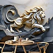 Aslan 3D Rölyef Dijital Baskı Duvar Kağıdı Aslan 3D Rölyef Dijital Baskı Duvar Kağıdı farklı görünümü