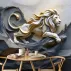 Aslan 3D Rölyef Dijital Baskı Duvar Kağıdı