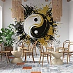 Soyut Boya Sıçramalı Yin Yang Sembolü Dijital Baskı Duvar Kağıdı Soyut Boya Sıçramalı Yin Yang Sembolü Dijital Baskı Duvar Kağıdı detay görünümü