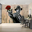 Kırmızı Güllü Adam Graffiti Duvar Kağıdı Kırmızı Güllü Adam Graffiti Duvar Kağıdı detay görünümü