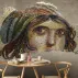 Zeugma Çingene Kızı Mozaik Dijital Baskı Duvar Kağıdı