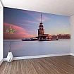 Kız Kulesi ve İstanbul Manzaralı Duvar Kağıdı Kız Kulesi ve İstanbul Manzaralı Duvar Kağıdı alternatif görünümü