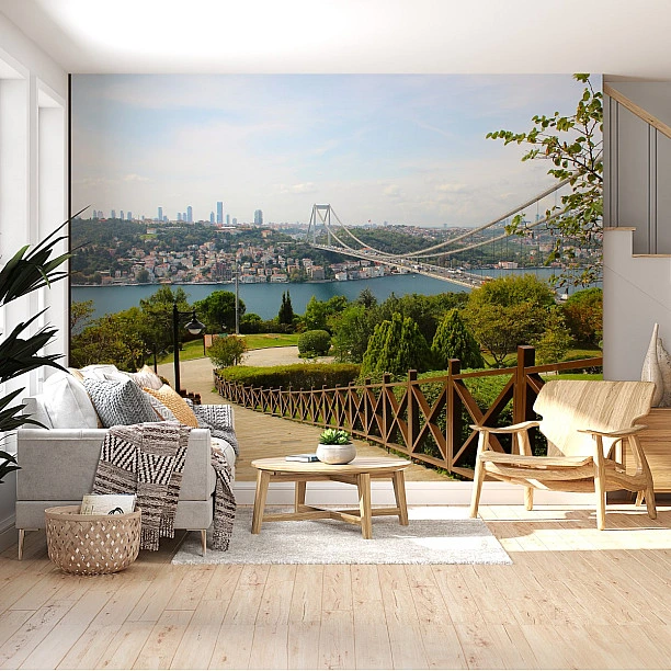 Boğaz Manzaralı Dijital Baskı Duvar Kağıdı Boğaz Manzaralı Dijital Baskı Duvar Kağıdı