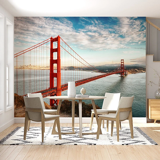 Golden Gate Köprüsü Manzaralı Duvar Kağıdı Golden Gate Köprüsü Manzaralı Duvar Kağıdı