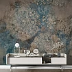 Mavi Bronz Rölyef Dairesel Desenli Duvar Kağıdı Mavi Bronz Rölyef Dairesel Desenli Duvar Kağıdı farklı görünümü