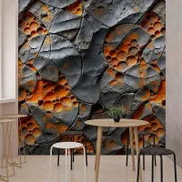 Taş Halkalar – Derin Kontrastlı Heykelsi Doku Duvar Kağıdı