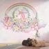 Gökkuşağı ve Unicorn Temalı Duvar Kağıdı