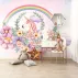 Gökkuşağı ve Unicorn Temalı Duvar Kağıdı