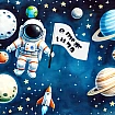 İsimli Astronot ve Gezegenler Temalı Dijital Baskı Duvar Kağıdı İsimli Astronot ve Gezegenler Temalı Dijital Baskı Duvar Kağıdı farklı görünümü