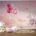 Pembe Balonlu Bulutlar Çocuk Odası Duvar Kağıdı
