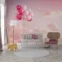 Pembe Balonlu Bulutlar Çocuk Odası Duvar Kağıdı