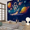 Astronot ve Gezegenler Temalı Çocuk Duvar Kağıdı Astronot ve Gezegenler Temalı Çocuk Duvar Kağıdı detay görünümü