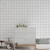 Gri Kareli Minimalist Modern Duvar Kağıdı