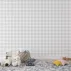 Gri Kareli Minimalist Modern Duvar Kağıdı