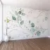 Minimalist Yaprak Desenli Dijital Baskı Duvar Kağıdı