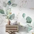 Minimalist Yaprak Desenli Dijital Baskı Duvar Kağıdı