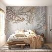Modern Yaprak Desenli Duvar Kağıdı - Pastel Tonlarda Şıklık Modern Yaprak Desenli Duvar Kağıdı - Pastel Tonlarda Şıklık