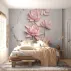 3D Pembe Lotus Çiçeği Duvar Kağıdı