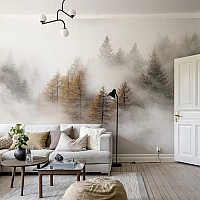 Sisli Sonbahar Ormanı Duvar Kağıdı – Huzur Veren Doğa Perspektifi