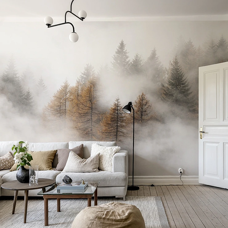 Sisli Sonbahar Ormanı Duvar Kağıdı – Huzur Veren Doğa Perspektifi Sisli Sonbahar Ormanı Duvar Kağıdı – Huzur Veren Doğa Perspektifi