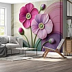 Pastel Tonlarda Çiçek Desenli 3D Dijital Baskı Duvar Kağıdı Pastel Tonlarda Çiçek Desenli 3D Dijital Baskı Duvar Kağıdı alternatif görünümü