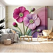Pastel Tonlarda Çiçek Desenli 3D Dijital Baskı Duvar Kağıdı Pastel Tonlarda Çiçek Desenli 3D Dijital Baskı Duvar Kağıdı detay görünümü