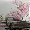 Pembe Çiçek ve Kuş Tasarımlı Modern Duvar Posteri Pembe Çiçek ve Kuş Tasarımlı Modern Duvar Posteri alternatif görünümü
