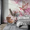 Pembe Çiçek ve Kuş Tasarımlı Modern Duvar Posteri Pembe Çiçek ve Kuş Tasarımlı Modern Duvar Posteri diğer görünümü