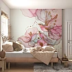 Pembe Çiçek ve Kuş Tasarımlı Modern Duvar Posteri Pembe Çiçek ve Kuş Tasarımlı Modern Duvar Posteri 6. görünümü