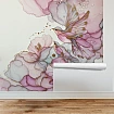 Pembe Çiçek ve Kuş Tasarımlı Modern Duvar Posteri Pembe Çiçek ve Kuş Tasarımlı Modern Duvar Posteri 8. görünümü