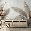 Bej Tonlarında Minimal Büyük Yaprak Desenli Modern Duvar Kağıdı Bej Tonlarında Minimal Büyük Yaprak Desenli Modern Duvar Kağıdı detay görünümü