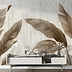 Kahve Tonlarında Büyük Yaprak Desenli Modern Duvar Kağıdı Kahve Tonlarında Büyük Yaprak Desenli Modern Duvar Kağıdı alternatif görünümü