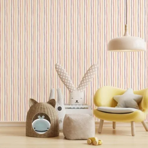 ADAKIDS 8906 Serisi | Çizgili Duvar Kağıdı