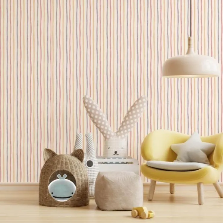 ADAKIDS 8906 Serisi | Çizgili Duvar Kağıdı