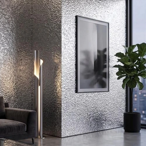 Adawall Mettalica Silver Kendinden Yapışkanlı Metalik Duvar Kaplaması MWS2600