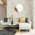 AdaWall Octagon Bej Dalgalı Desenli Duvar Kağıdı