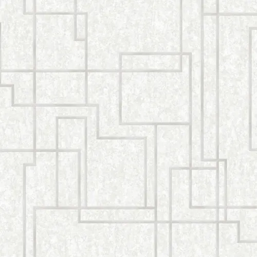 octagon-1202-1 Geometrik Desenli Beyaz