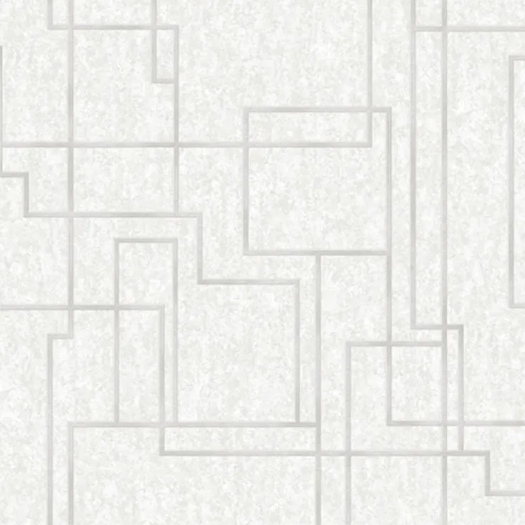octagon-1202-1 Geometrik Desenli Beyaz